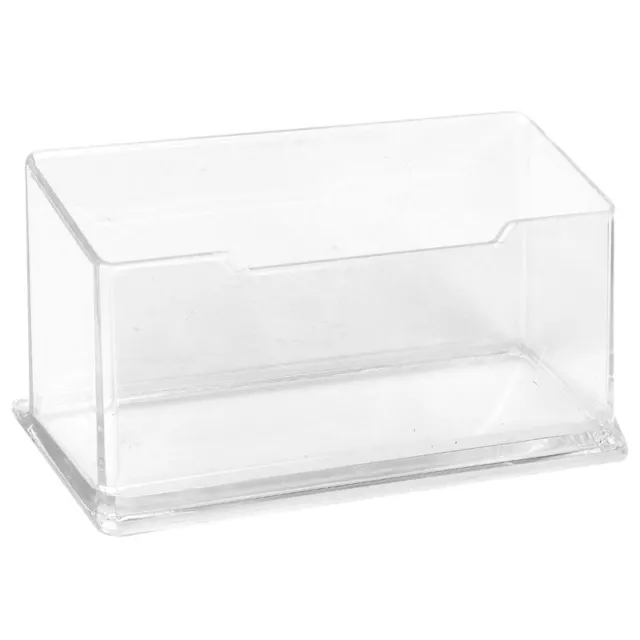 Soporte Caja de Escritorio para Tarjeta de Visita, Plastico Acrilico Transp6332