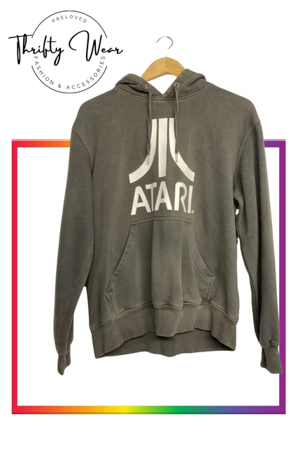 ATARI GREY HOODIE Genuine Licensed Official Primark Retro Arcade