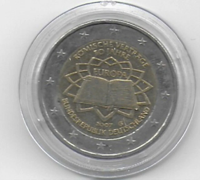 Römische Verträge 50 Jahre 2 Euro Wert DEUTSCHLAND 2 EURO 2007 römische Verträge Prägestätte G bankfrisch EUR
