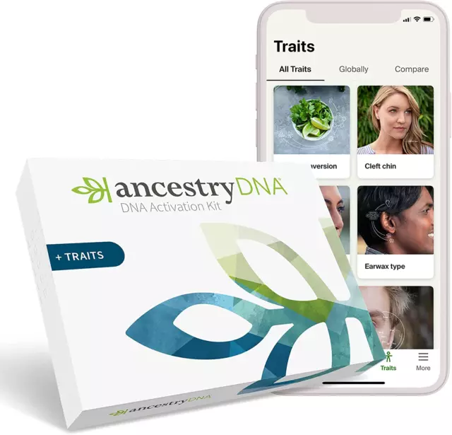 Genetic Ethnicity + Traits Test, DNA Ancestry Test Kit, AncestryDNA Testing Kit