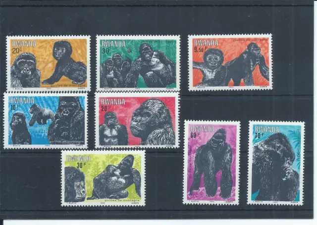 Francobolli ruanda. 1983 Gorilla nuovi di zecca (R950)