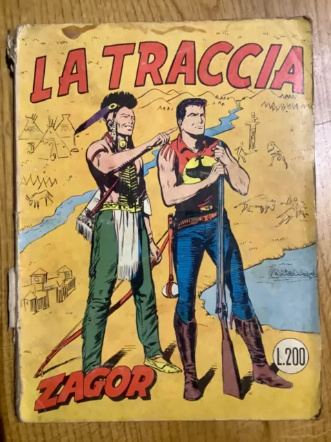 Zagor scritta rossa n. 25 La traccia lire 200