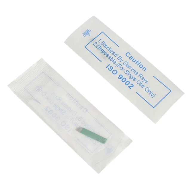 50 Pcs Disposable Sloped Needle Eyebrow Needles Set Eyebrow 7