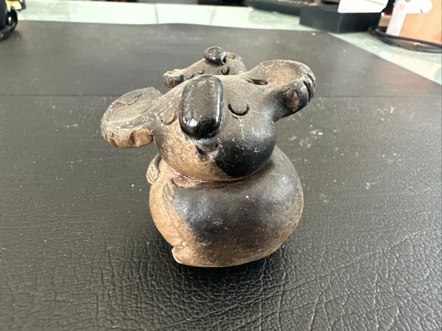 Vintage Koala mit Baby Kunst Keramik Figur nach Namen