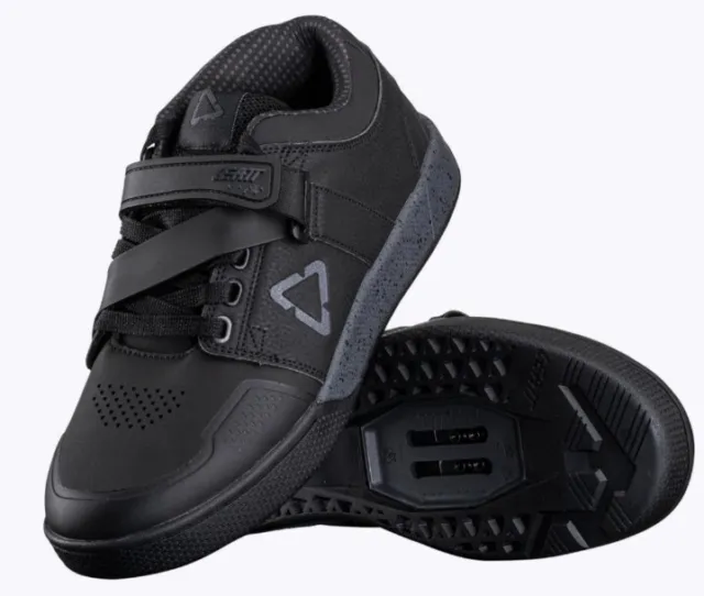 Leatt DBX 4.0 Clip Clipless SPD MTB Shoes SIZE UK 8.5/43 Black BNIB RRP £120
