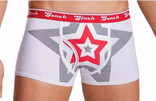 New Mens Ginch Gonch Smokin Hot Bang Keyhole Fly Sports Brief Small 28/32 Waist