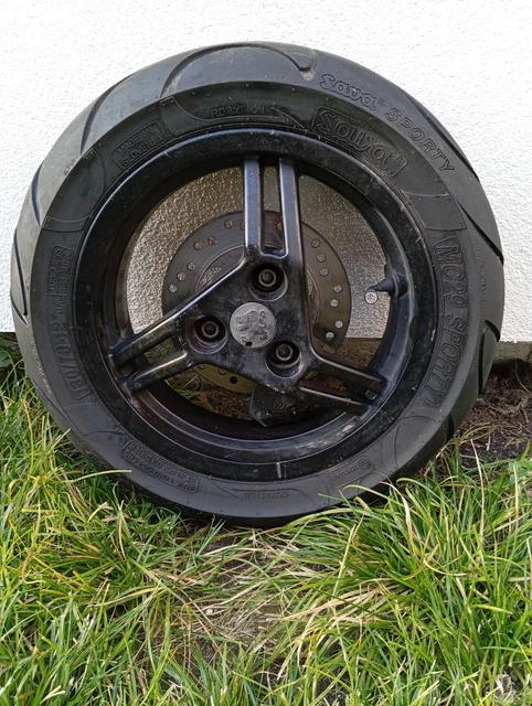Pneu tout-terrain 80/100-12 1,85 x 12 pouces, jantes arrière, moyeu en acier, roues noires, 32 rayons, trou d'axe de 12 ou 15 mm pour Pit Bike Kayo