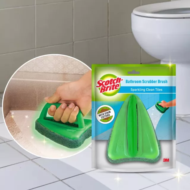 Cepillo de baño con estropajo abrasivo para una limpieza superior de...