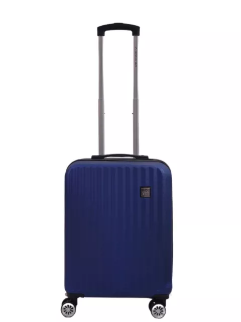 Equipaje Cubierta Rígida Azul Marino Maletas 8 Rueda Cabina Holiday Set de Viaje