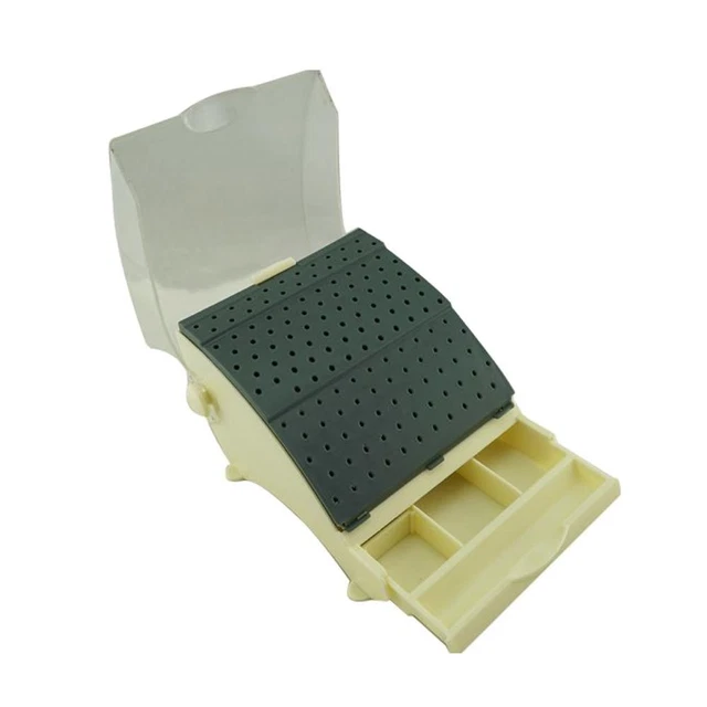 Dental Bur Holder 142 Burs Block Station with Pull out Drawer for dentist best A
