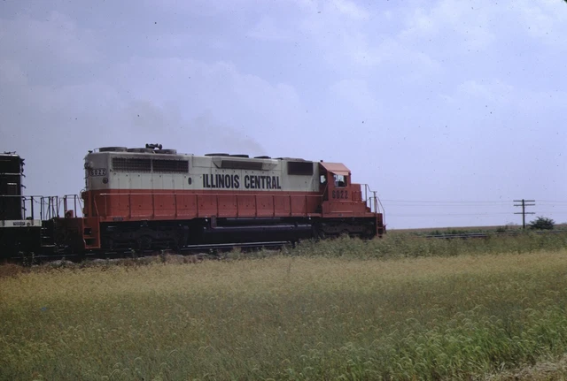 Illinois Central EMD SD40A Kodachrome original Kodak Slide