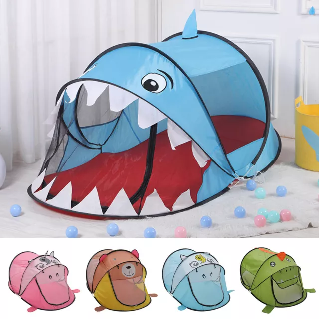 Cartoon Play Tent Portable Kids Toddlers Indoor Outdoor Play House Toys Pop Up