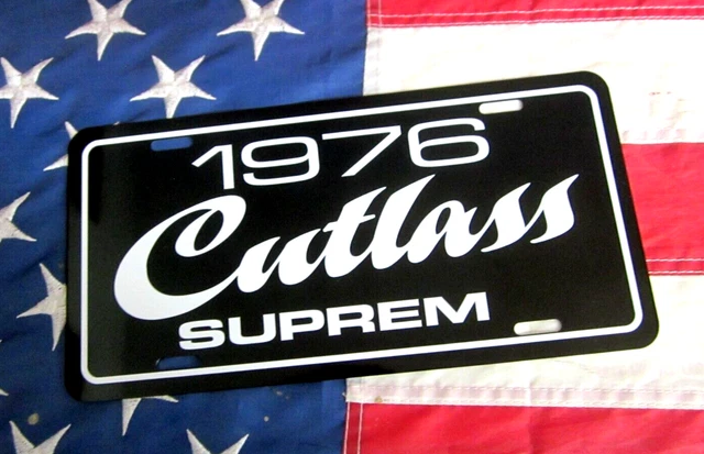 1976 Oldsmobile Cutlass Supreme License plate car tag 76 Olds