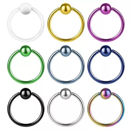 Bcr Piercing Naso Lèvre Setto Intimo Tragus Helix Orecchio Universale Anello