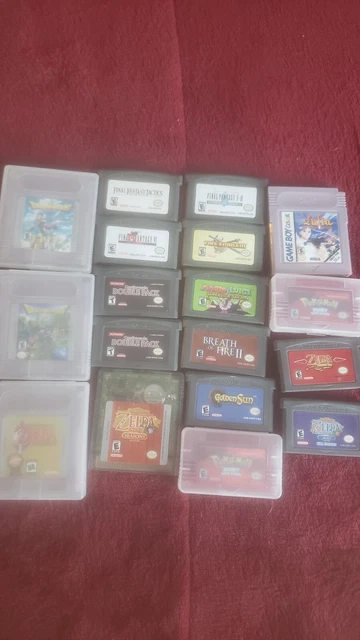 HUGE RPG BUNDLE LOT 18 Game Boy Color GBA Video Games Zelda Final Fantasy Mario HUGE RPG BUNDLE LOT 18 Game Boy Color GBA Video Games Zelda Final Fantasy Mario