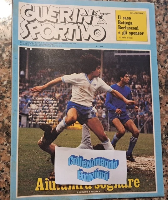 Guerin Sportivo N°20 – 1981 – Film, Championnat, Milan, Aston Villa, Coupe UEFA