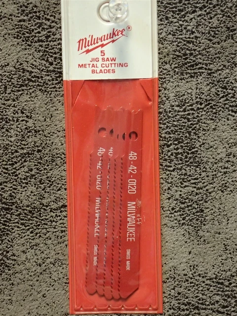 (5-pk) 48-42-0120 Milwaukee 2-3/4" 18-TPI Swiss Made Jig Saw Blades (BN109)