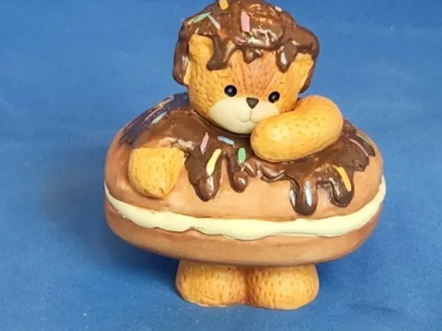 Enesco Lucy and Me Lucy Rigg Bear as Doughnut with Sprinkles 1994