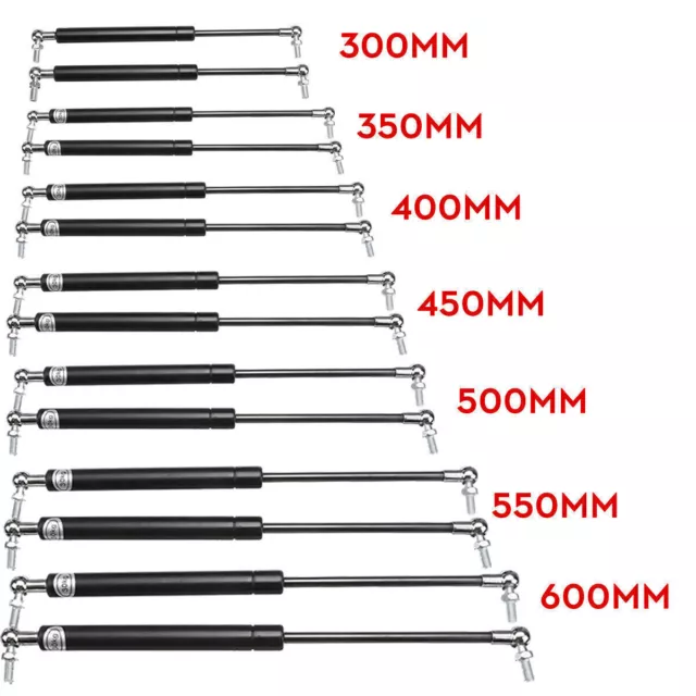 2 PISTONE A GAS MOLLA UNIVERSALE 300N LUNGHEZZA 300mm-600mm PISTONCINO PISTON