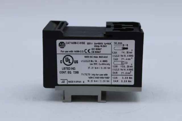 Allen Bradley Leistungsschalter CAT140M-C-WBE