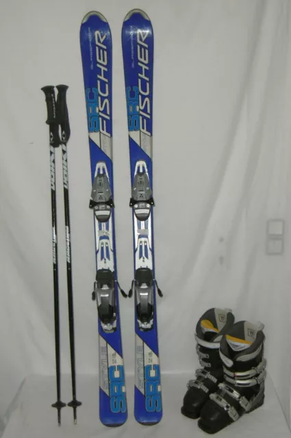 Fischer " Src " Top Ski Allround Carver 140 Cm + Salomon Skischuhe Gr:39 Imset