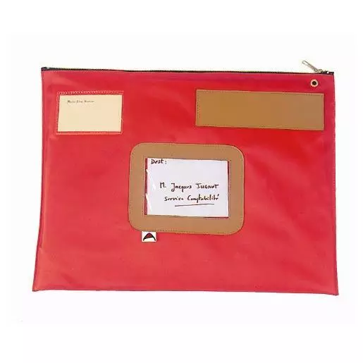 [Ref:POPLAT R] ALBA Pochette navette en PVC dimensions : 42x32cm Rouge