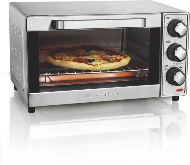 Hamilton Beach Countertop Toaster Oven & Pizza Maker Stainless Steel (31401)