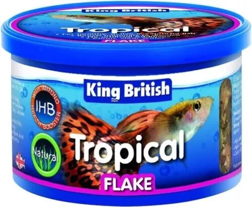 King British Tropical Poisson Nourriture Flocon