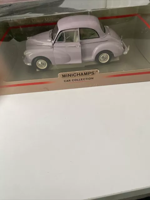 Minichamps 150 137001 1:18 Scale; Morris Minor Million; Lilac;