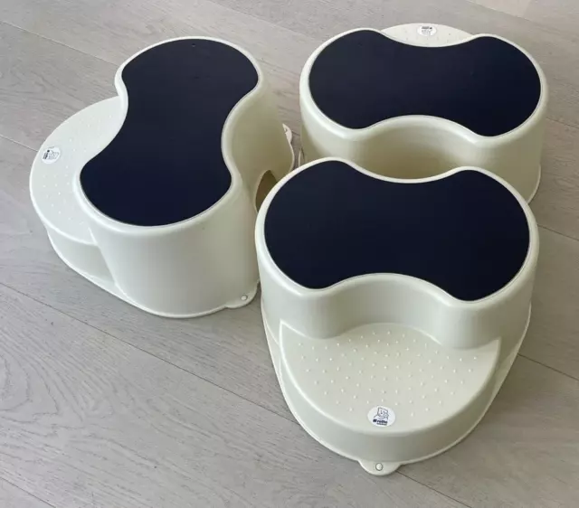 3 Hocker Tritthocker Kleinkind Rotho Kinderschemel TOP perlweiß creme