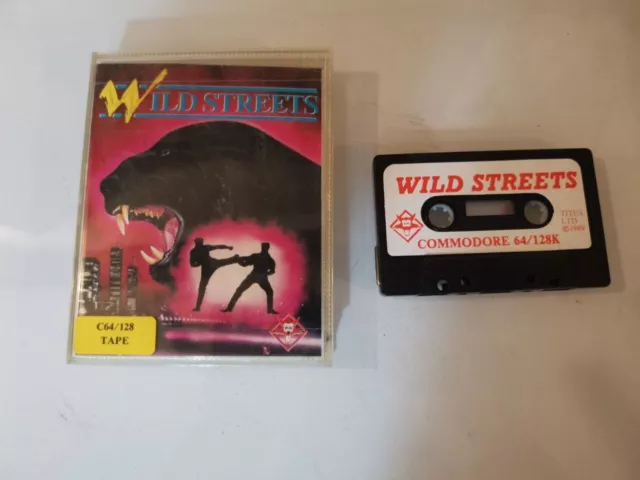 Wild Streets cassetta gioco per C64 Commodore 64