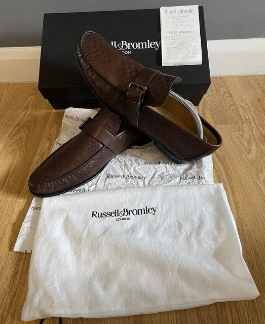 RUSSELL & BROMLEY Mens Salvador Tan Brown Leather Slip On  display picture 2