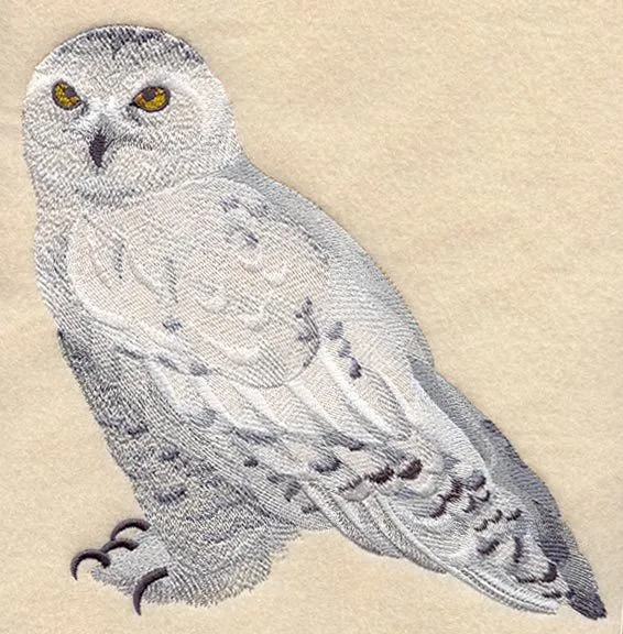 Embroidered Sweatshirt - Snow Owl D2565