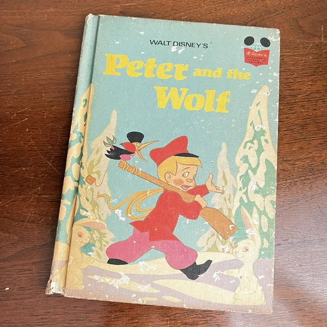 Peter and the Wolf 1974 Walt Disney Wonderful World of Reading Book Club Edition