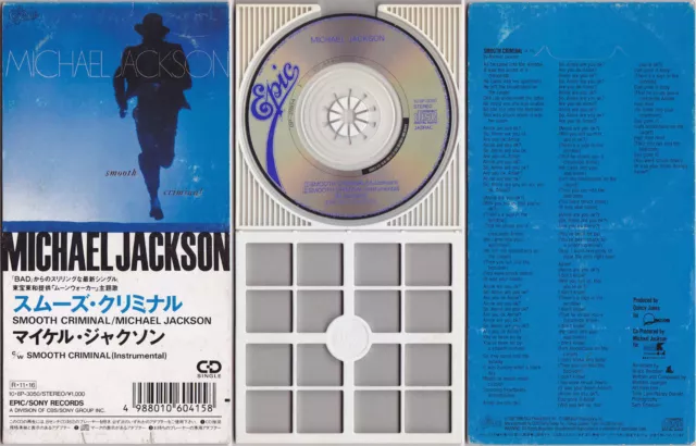 Michael Jackson SMOOTH CRIMINAL 3" mini CD 3-inch Single Longbox Japan 1988