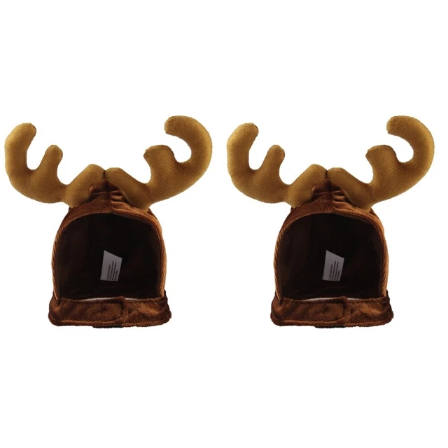 2 pcs Chat Renne Chapeau Renne Antlers Bandeau Chiens