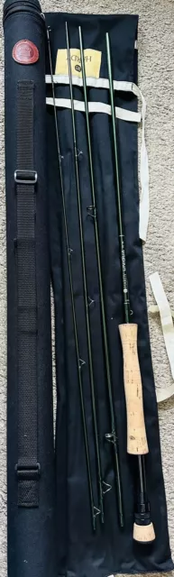 Hardy Uniqua 9ft 6 inch 4 piece Trout Fly Rod #6 with Bag & Travel Tube