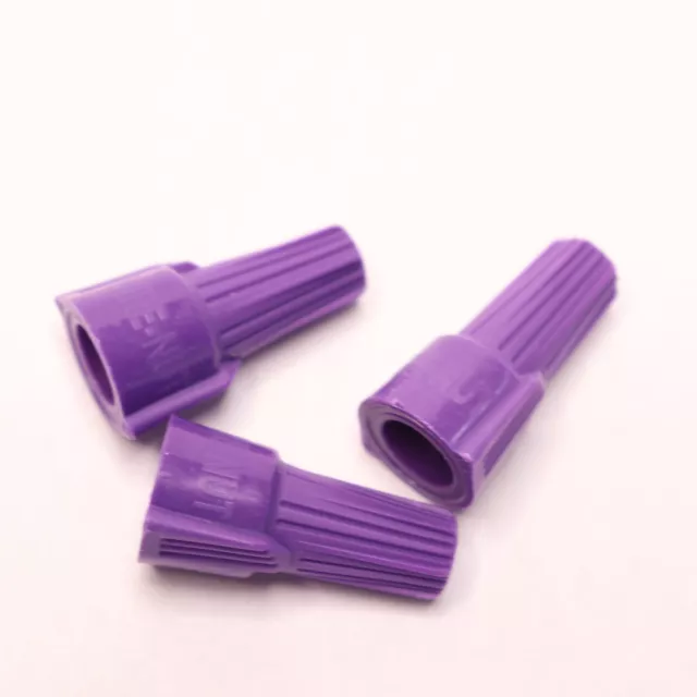 (3-Pk) Ideal Twister Wire Connector Al/Cu Purple 12-10 AWG 30-1765S