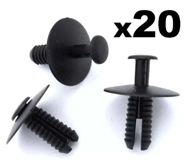 20x BMW Expansion Rivets- Enjoliveur PLASTIQUE Clips pour Pare-Chocs, Seuils,