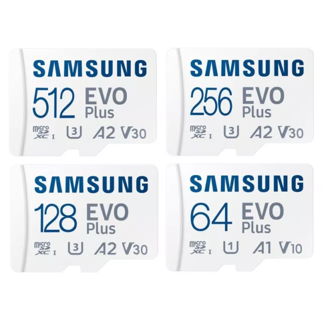 Samsung EVO Plus 2021 64GB 128GB 256GB 512GGB microSD SDXC Tarjetas de Memoria