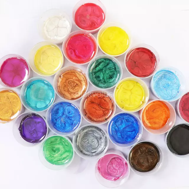 24Color Mica Powder Dye Pearl Pigment Epoxy Resin Natural Mica Mineral Resin DIY 3