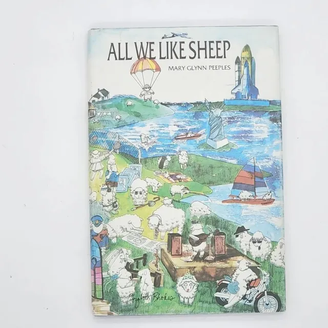 All We Like Sheep by Mary Glynn Peeples 1987 vintage hardcover book