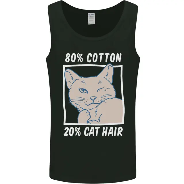 Part Cotton Part Cat Hair Funny Mens Vest Tank Top