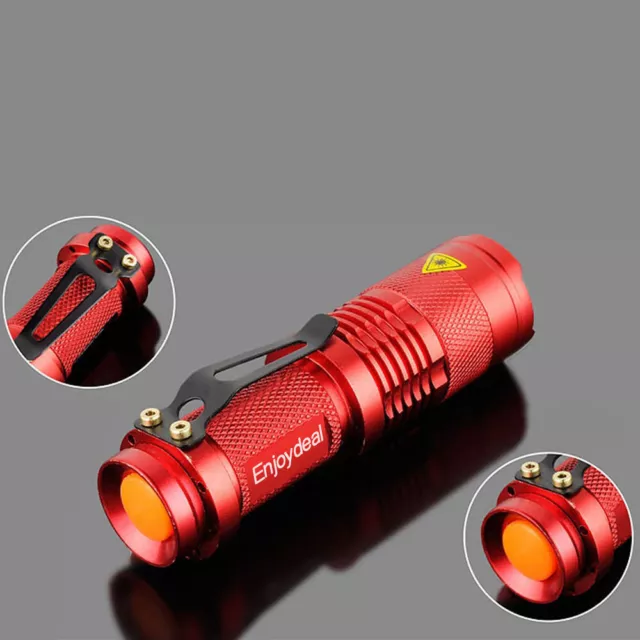 Portable Mini LED Zoomable 1200 Lumen Zoom Flashlight Torch Lamp 1 mode