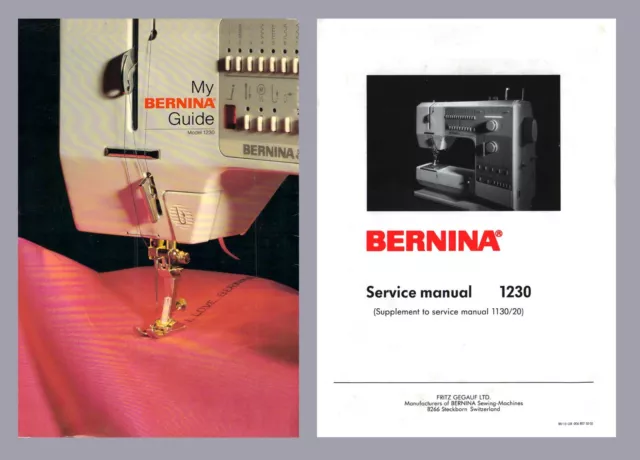 CD * BERNINA 1230 Choice of Instruction or Service manual