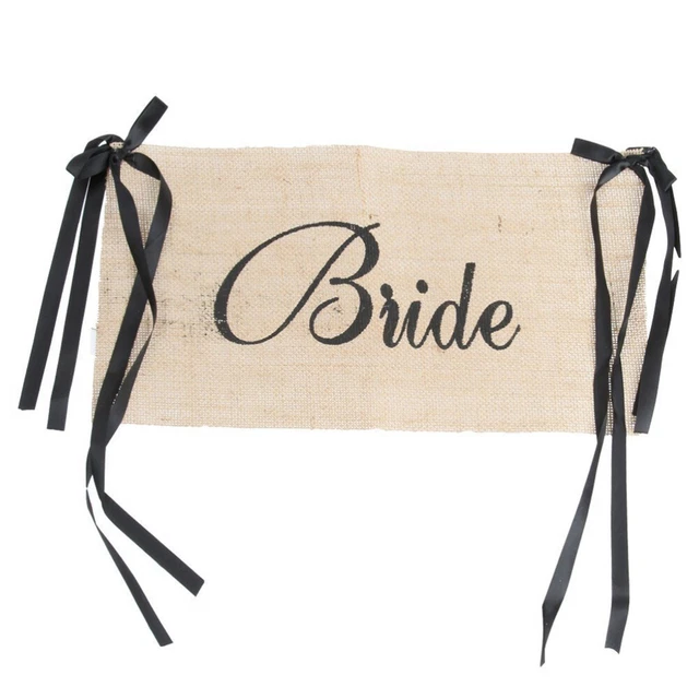 Bannière Bride To Be En Toile De Jute - Guirlandes Décoration EVJF Future Mariée Bachelorette Party