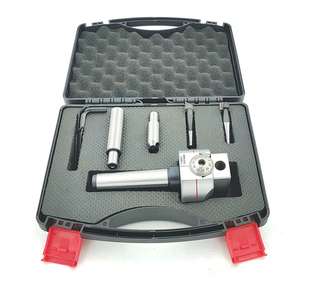 Boring Head Diameter 62 mm with 2 x Fly Cutting Tool (R8 Shank(7/16 UNF Drawbar)