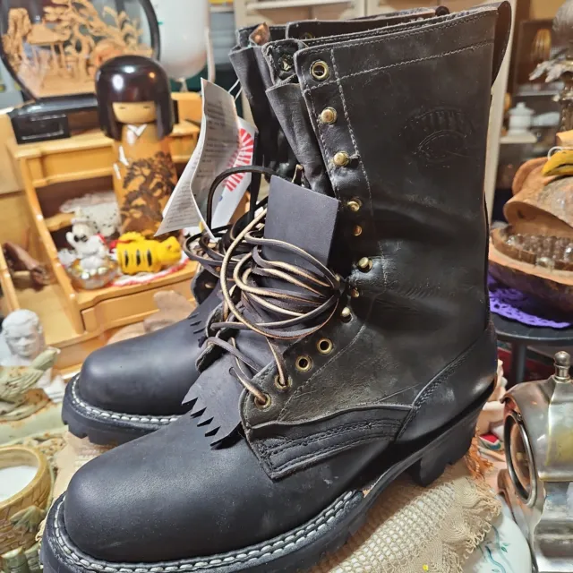 WHITE’S BOOTS HATHORN Smoke Jumper Leather Work-boot Vibram 11.5 lower ...