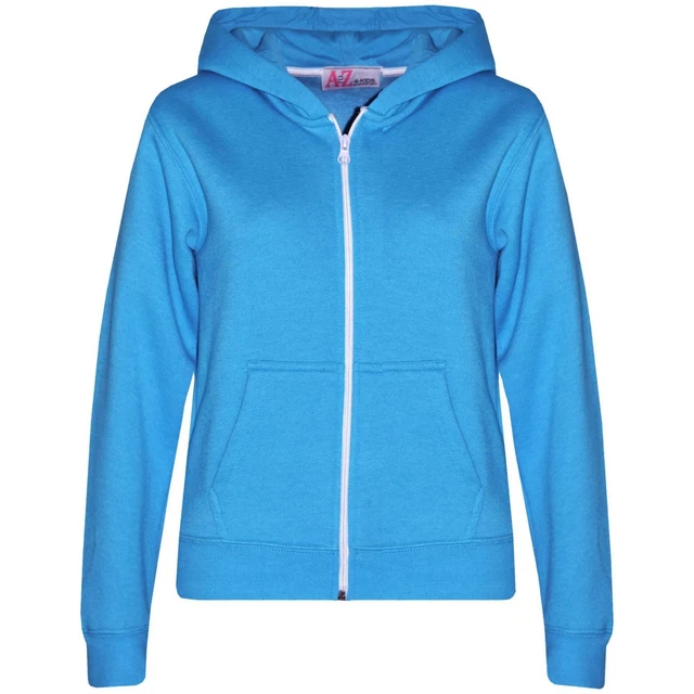 Bambini Ragazzi Unisex Semplice Pile Blu Cappuccio Zip Stile Zip Età 2-13 Anni