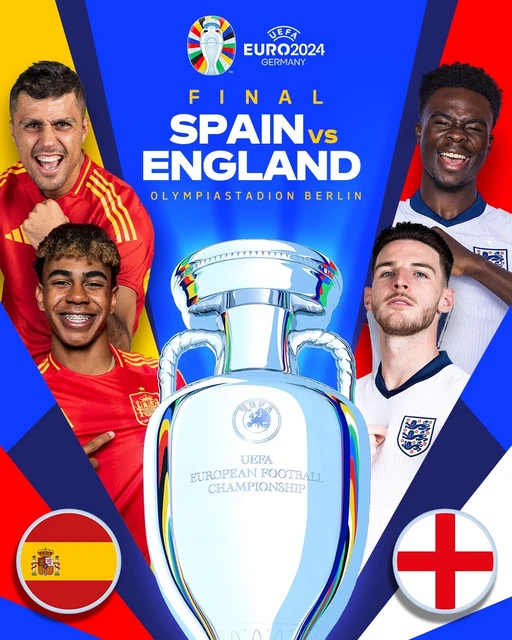 UEFA EURO 2024 Official FINAL Match Programme Spain vs England Sold Out